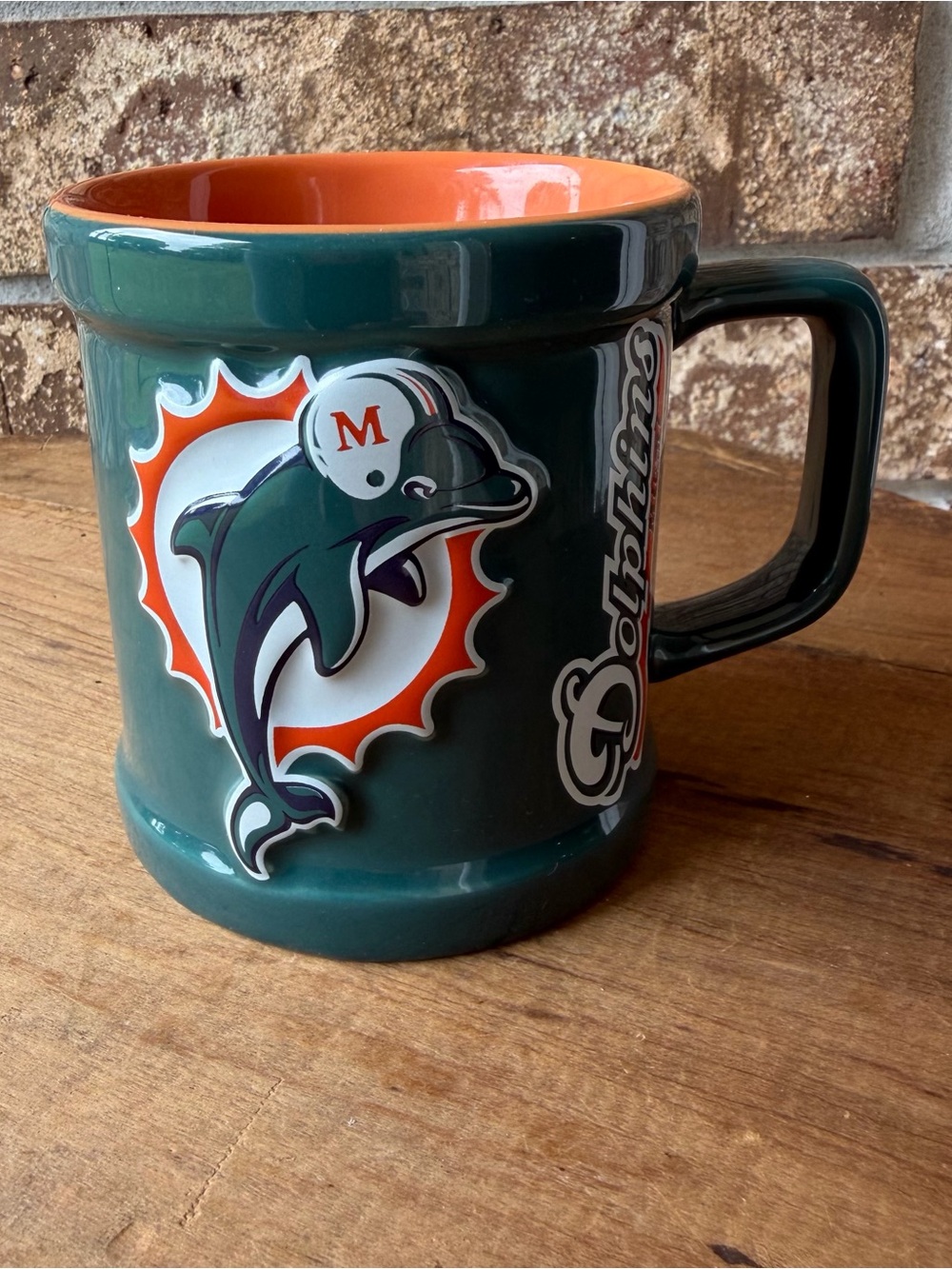 Vintage Miami Dolphins Mug 14 Oz. Year 2000 Superb Condition!
